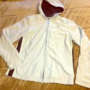 Nike trainer jacket light blue and navy